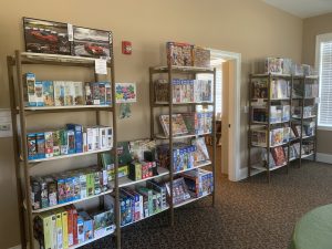 We love to puzzle! Room to grow...donations welcome.